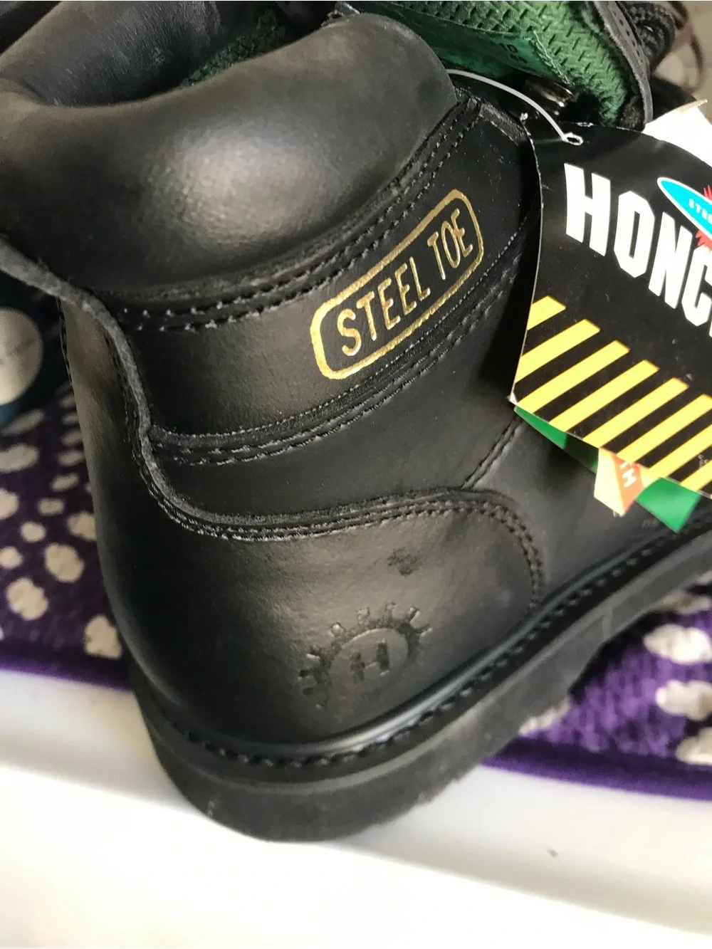 honchos poliyou steel toe work boots size 10w NEW